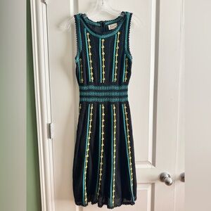Anthropologie Crochet Knee Length Dress